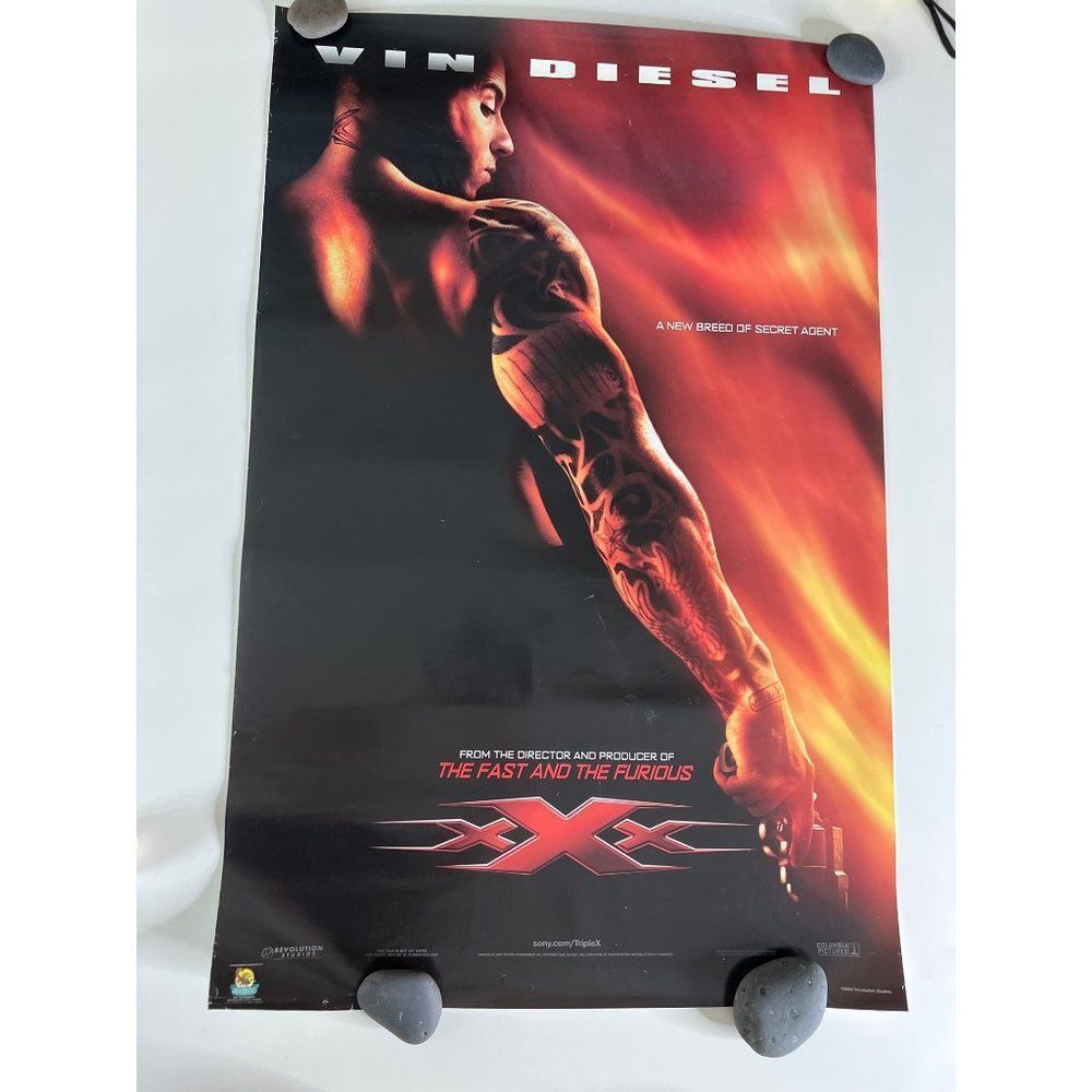 XXX Fast And Furious Vin Diesel Original Movie Poster 34.5” X 22.5” Collectors